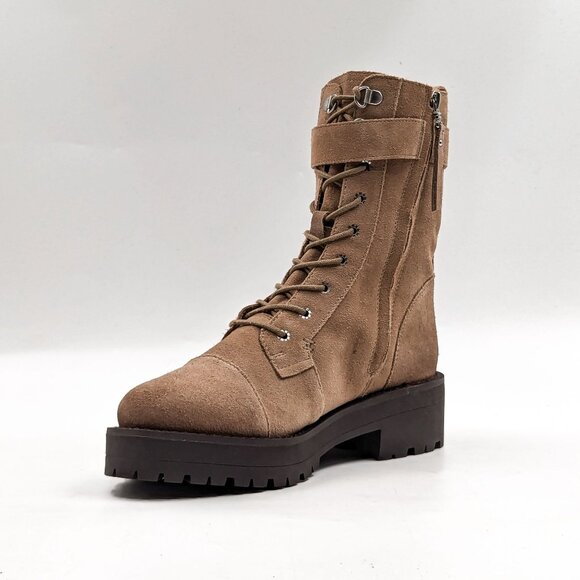 Sam Edelman Women Junip Brown Suede Festival Combat Platform Boots Size 7.5 - Picture 3 of 10